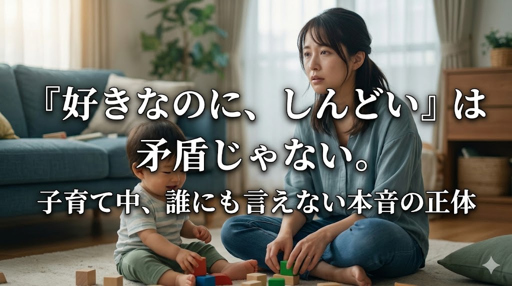 子育て中「好きなのに、しんどい」は矛盾じゃない。誰にも言えない本音の正体
