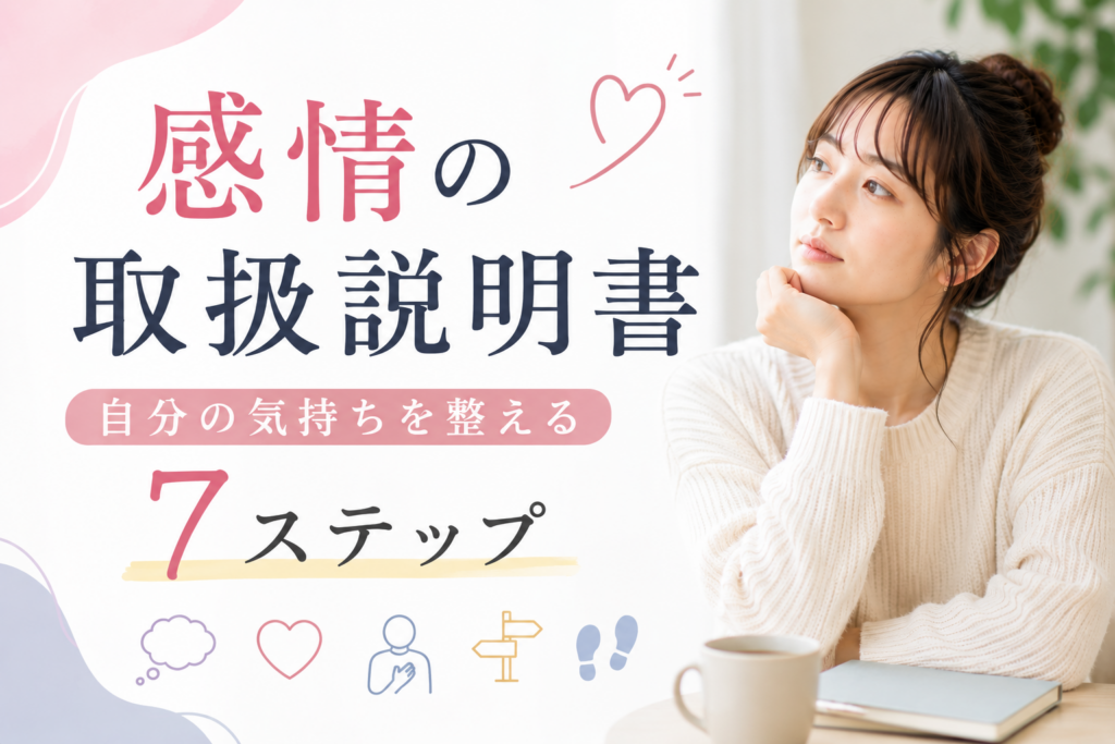 感情の取扱説明書｜自分の気持ちを整理するための7ステップ